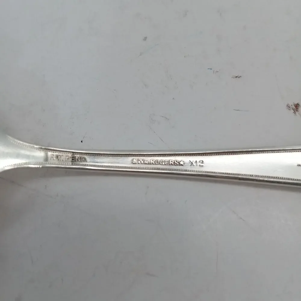 8X SS ROGERS Extra Plate SilverPlate CHALFONTE Soup Spoons Demitasse Flatware